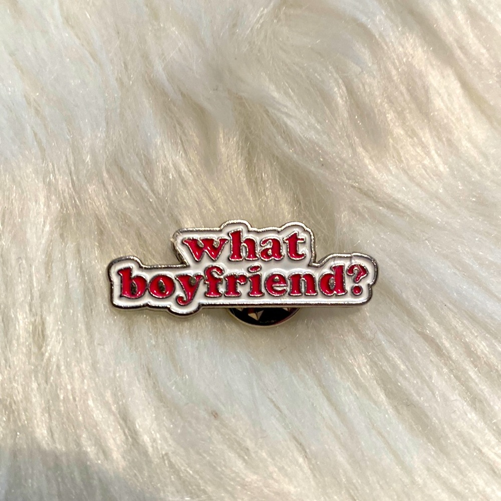 🎉 New What Boyfriend? Badge Pin